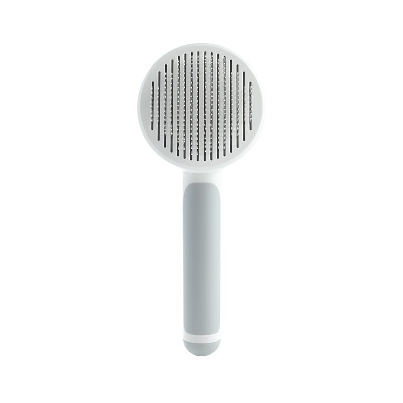 Round Handle Pet Comb with Sticky Bead Massage